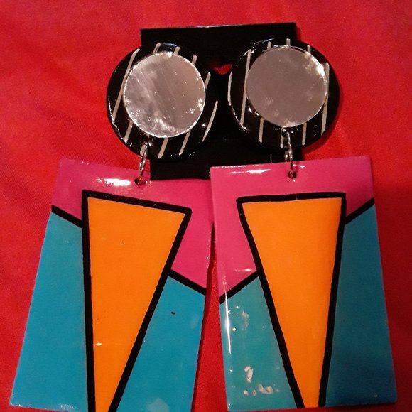 Original Artist Jewelry - COLORFUL HAND MADE EARRINGS BY LOCAL ARTIST